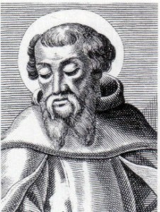 An engraving of St Irenaeus, Bishop of Lugdunum in Gaul (now Lyons, France)